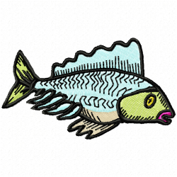 Fishes Embroidery Design 8 Fishes Embroidery Design 8